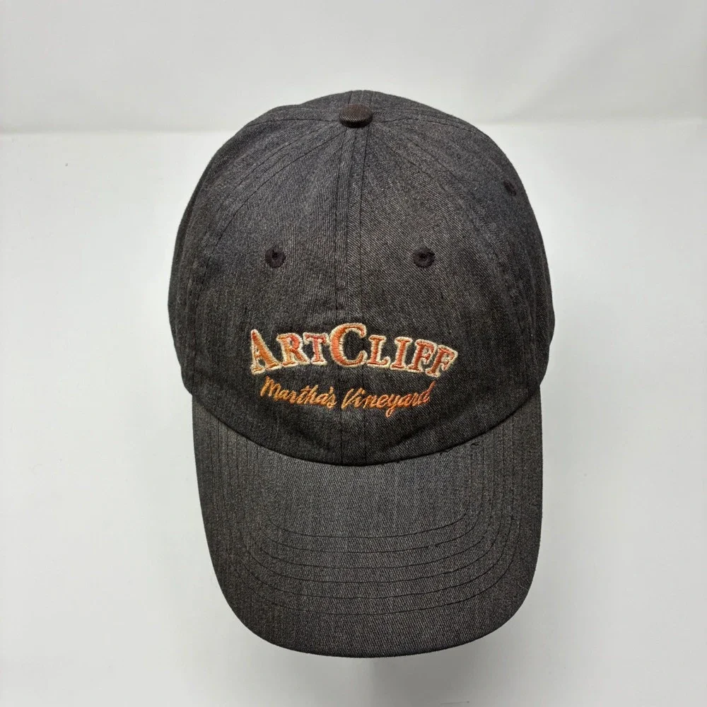 Artcliff Diner Martha's Vineyard Hat Cap Washed Black Embroidered 1943 Fried Egg